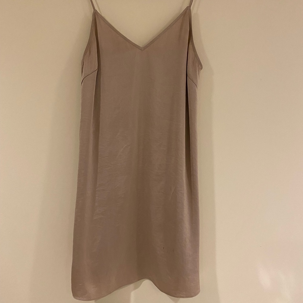 Gold slip dress